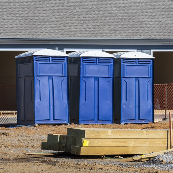 is there a specific order in which to place multiple porta potties in South Ryegate